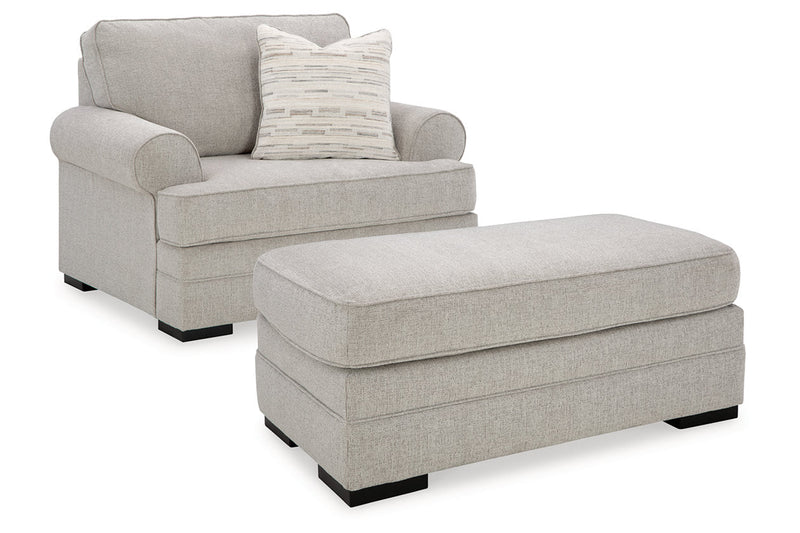 Eastonbridge Sofa Chaise, Oversized Chair, and Ottoman - Lara FurnitureSectional