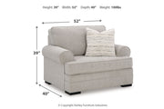 Eastonbridge Sofa Chaise, Oversized Chair, and Ottoman - Lara FurnitureSectional