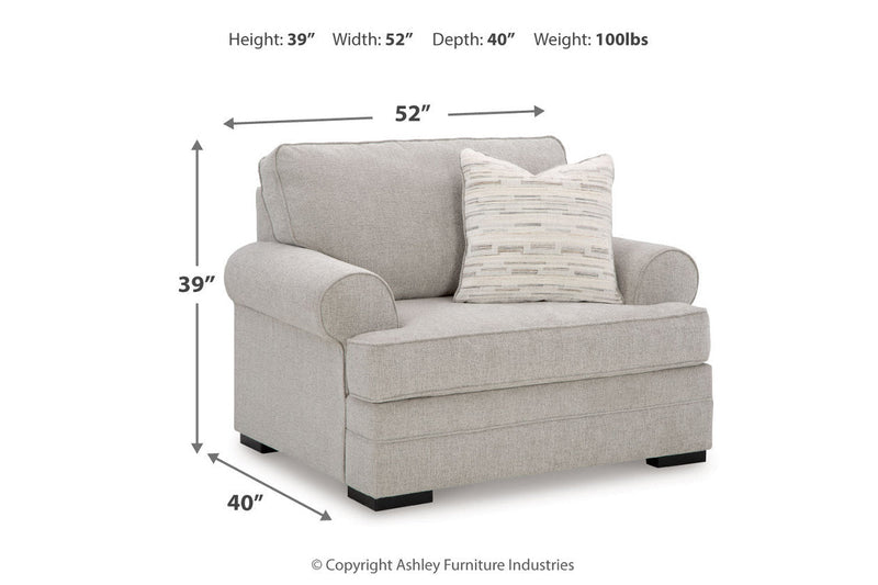 Eastonbridge Sofa Chaise, Oversized Chair, and Ottoman - Lara FurnitureSectional