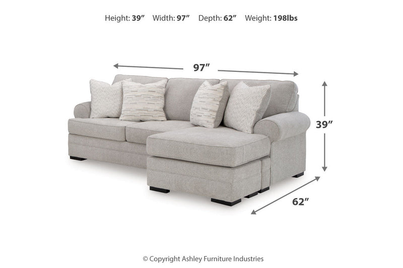 Eastonbridge Sofa Chaise, Oversized Chair, and Ottoman - Lara FurnitureSectional