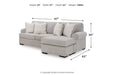 Eastonbridge Sofa Chaise, Oversized Chair, and Ottoman - Gate FurnitureSectional