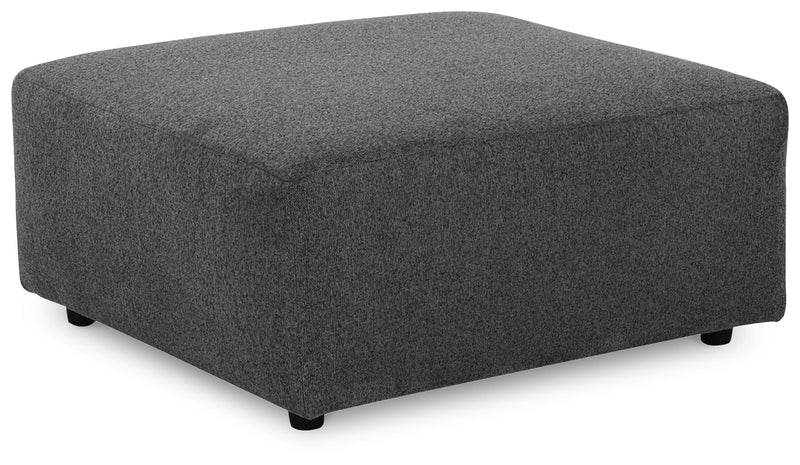 Edenfield Charcoal 3-Piece Sectional with Ottoman from Ashley - Lara Furniture