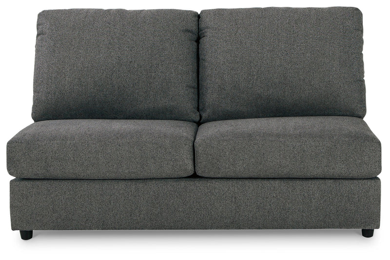 Edenfield Charcoal 3-Piece Sectional with Ottoman from Ashley - Lara Furniture