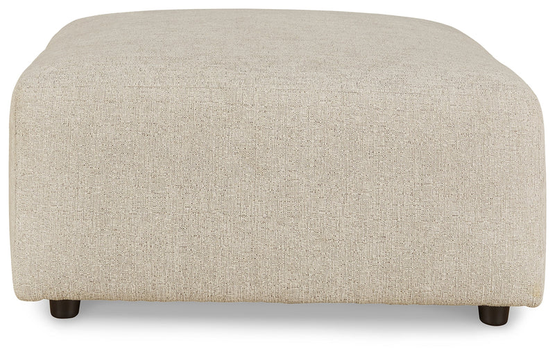 Edenfield Linen 3-Piece Sectional with Ottoman from Ashley - Lara Furniture