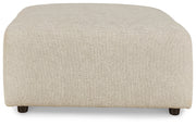 Edenfield Linen 3-Piece Sectional with Ottoman from Ashley - Lara Furniture