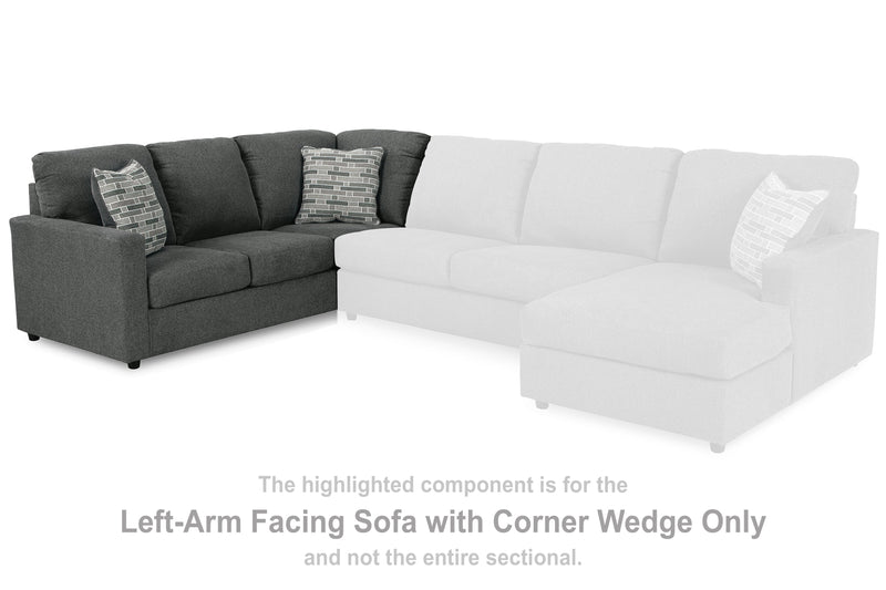 Edenfield Left-Arm Facing Sofa with Corner Wedge - 2900348 - Lara Furniture