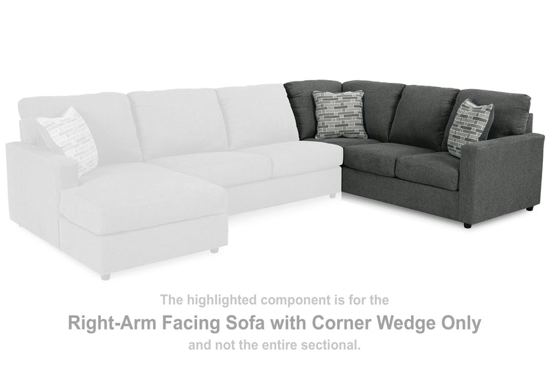 Edenfield Right-Arm Facing Sofa with Corner Wedge - 2900349 - Lara Furniture