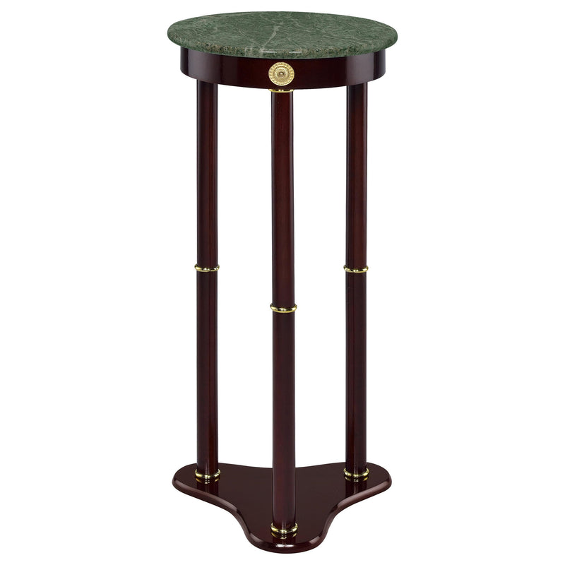 Edie Round Marble Top Plant Stand Merlot - 3315