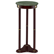 Edie Round Marble Top Plant Stand Merlot - 3315