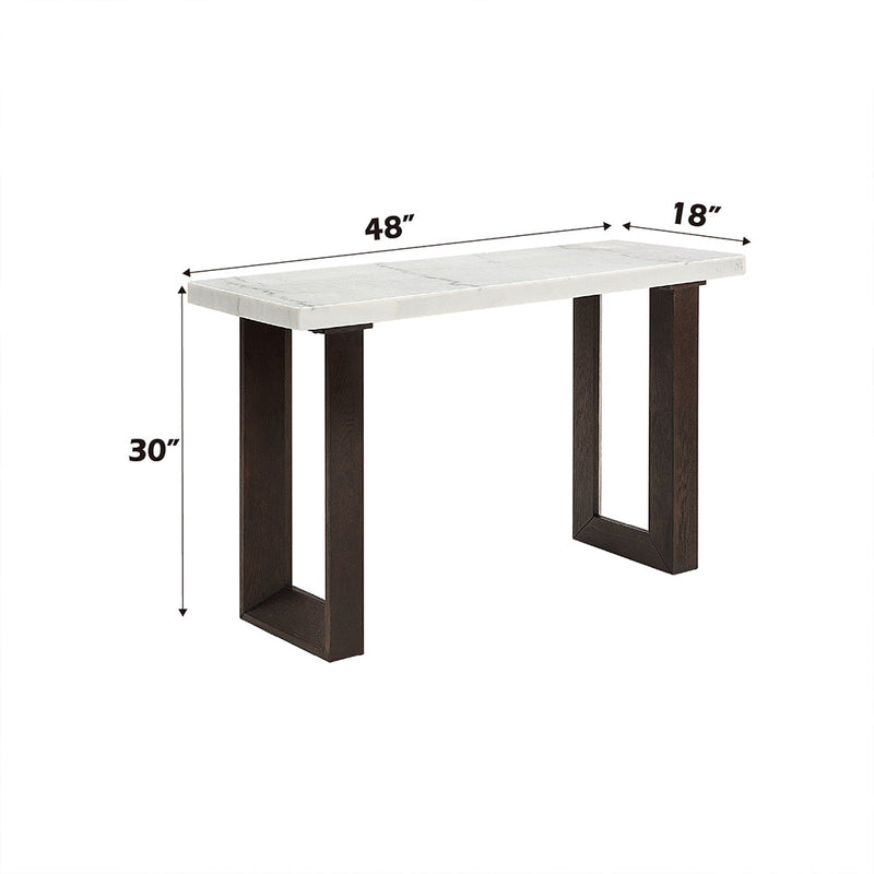 Edwyn Sofa Table w/Marble Top - LV03207