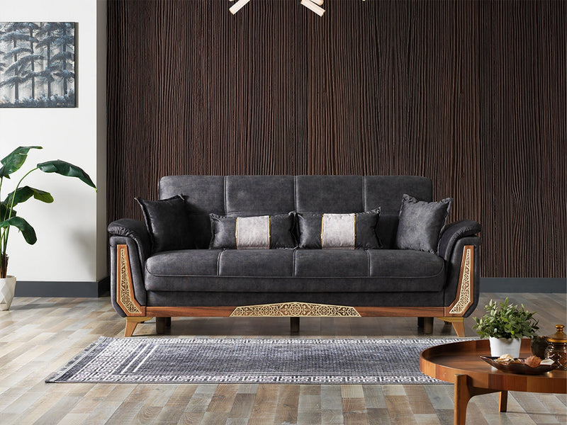 Efes Convertible Sofa in Blue - 200-ELIF-EFE-E166-3