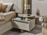 Efes Mum Bedroom (Queen Frame With Headboard & Dresser With Mirror & Ottoman & 2 Nightstand) - 200-MUM-EFE-150-QUE-SET