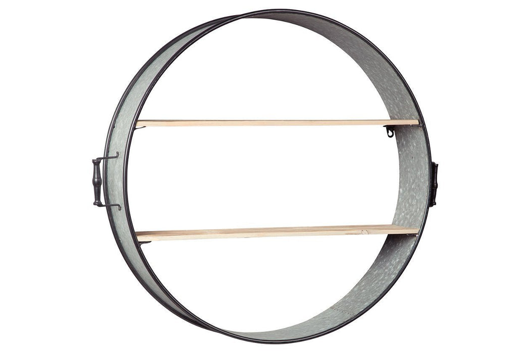 Eirny Antique Gray/Natural Wall Shelf - Gate FurnitureWall Decor