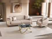 Elano Convertible Loveseat in Cream - 200-ST-ELA-TURKO276-2