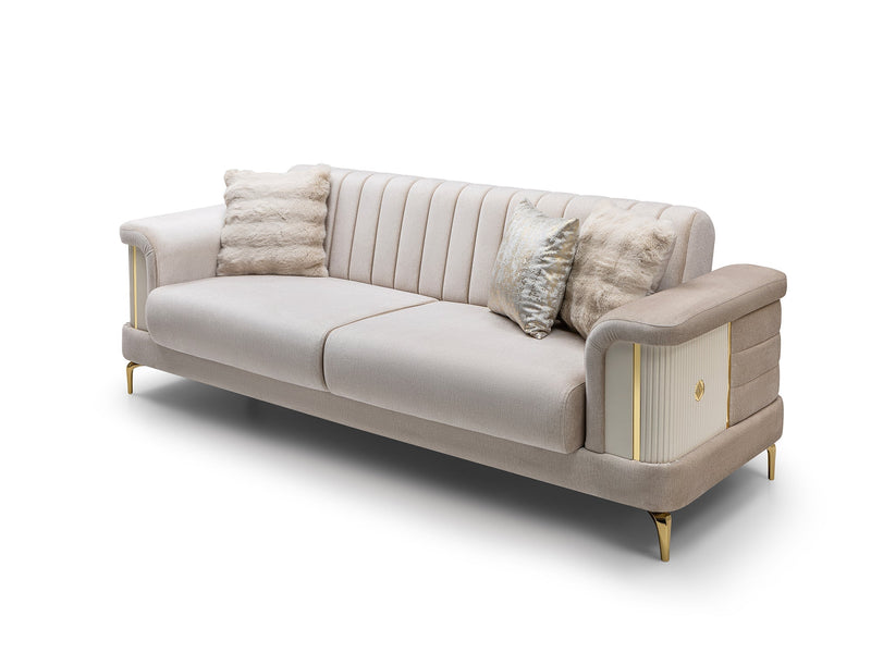 Elano Convertible Loveseat in Cream - 200-ST-ELA-TURKO276-2