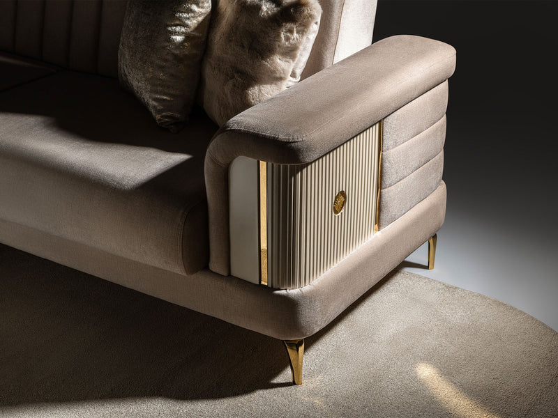 Elano Convertible Loveseat in Cream - 200-ST-ELA-TURKO276-2