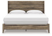 Elbrim Brown King Panel Bed, Dresser, Mirror and Nightstand - PCB2005B26