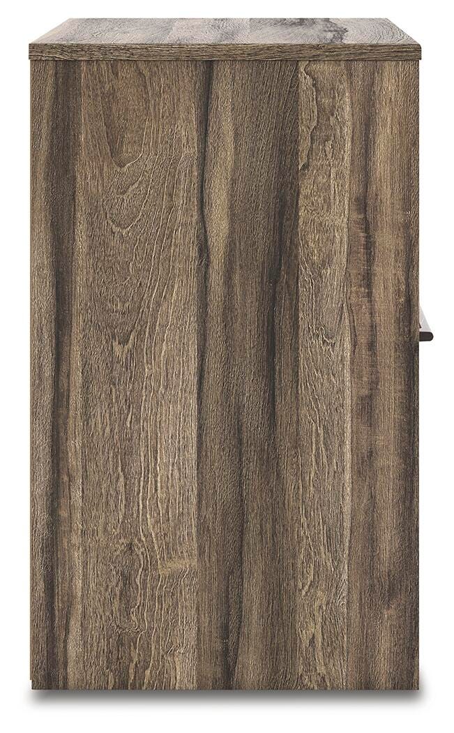 Elbrim Brown King Panel Storage Bed, Dresser and Nightstand - PCB2005B24