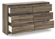 Elbrim Brown King Panel Storage Bed, Dresser and Nightstand - PCB2005B24