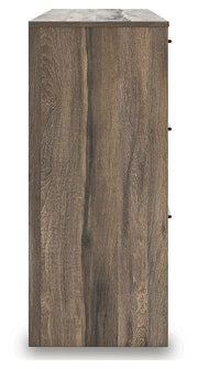 Elbrim Brown King Panel Storage Bed, Dresser and Nightstand - PCB2005B24