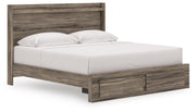 Elbrim Brown King Panel Storage Bed - PCB2005B7