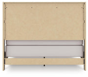 Elbrim Brown Queen Panel Bed, Dresser, Mirror and Nightstand - PCB2005B25