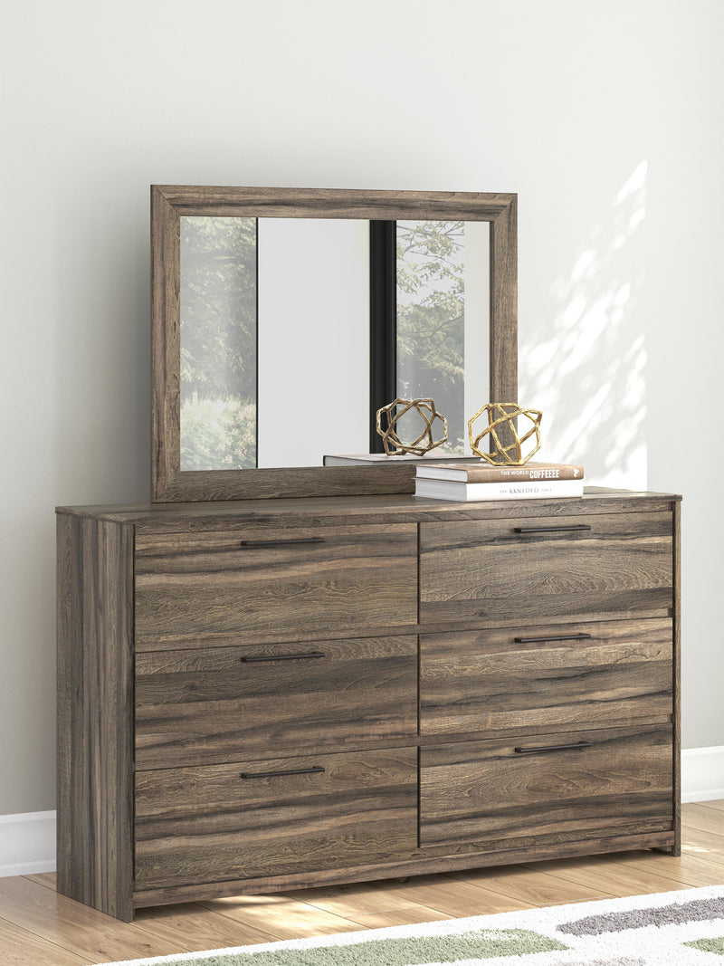 Elbrim Full Panel Storage Bed, Dresser and Mirror - PCB2005B11