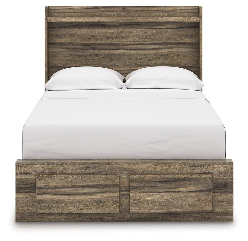 Elbrim Full Panel Storage Bed, Dresser and Mirror - PCB2005B11