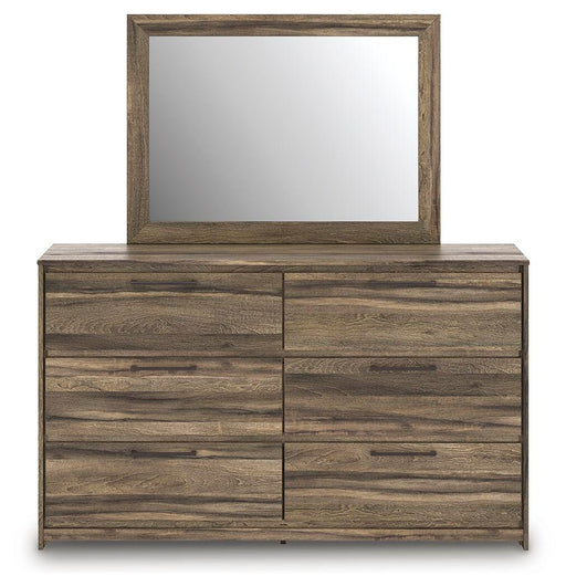 Elbrim Full Panel Storage Bed, Dresser, Mirror and 2 Nightstands - PCB2005B30