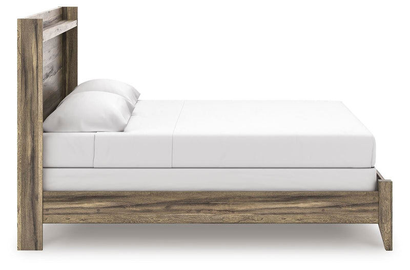 Elbrim King Panel Bed, Dresser, Mirror and 2 Nightstands - PCB2005B29
