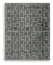 Elderland Black/Gray Washable 7'6" x 9'6" Area Rug - R407401