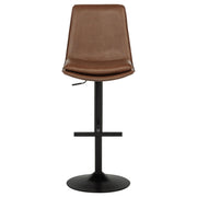 Eldridge Faux Leather Upholstered Adjustable Bar Stool Coffee - 182957