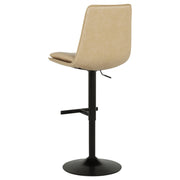 Eldridge Faux Leather Upholstered Adjustable Bar Stool Coffee Tan - 182957TAN