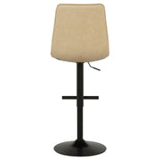 Eldridge Faux Leather Upholstered Adjustable Bar Stool Coffee Tan - 182957TAN