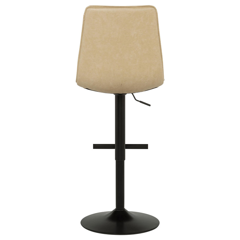 Eldridge Faux Leather Upholstered Adjustable Bar Stool Coffee Tan - 182957TAN