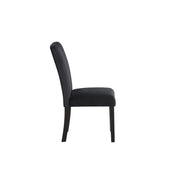Eleanor - Black Velvet Upholstered Chair with Wooden Legs 2PC/CTN - D325-C