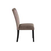 Eleanor - Brown Velvet Upholstered Chair with Wooden Legs 2PC/CTN - D327-C