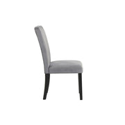 Eleanor - Gray Velvet Upholstered Chair with Wooden Legs 2PC/CTN - D326-C