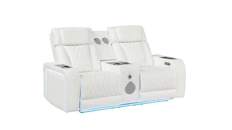 Electra Loveseat White - Electra Loveseat White