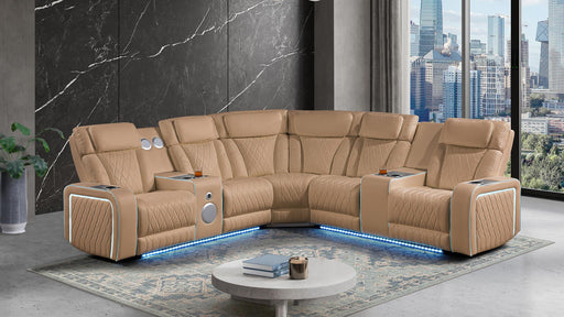 Electra Sectional Caramel - Electra Sectional Caramel