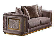 Elegance 78" Wide Square Arm Loveseat - Loveseat