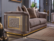 Elegance 78" Wide Square Arm Loveseat - Loveseat