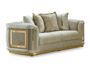 Elegance 78" Wide Square Arm Loveseat - Loveseat