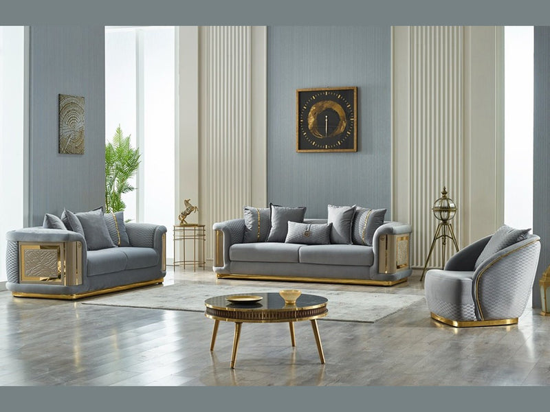 Elegance 78" Wide Square Arm Loveseat - Loveseat