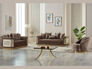 Elegance 78" Wide Square Arm Loveseat - Loveseat