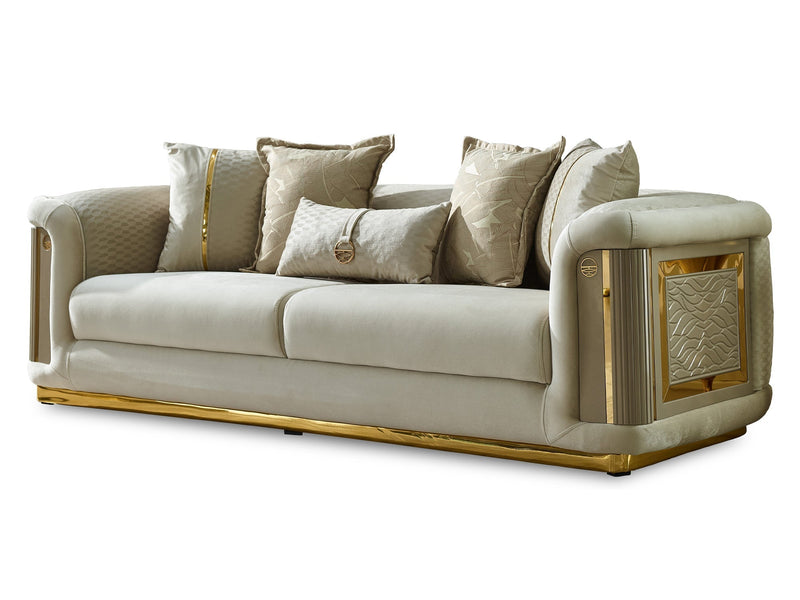 Elegance 93" Wide Square Arm Sofa - Sofas