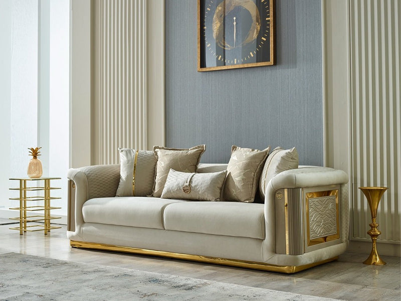Elegance 93" Wide Square Arm Sofa - Sofas