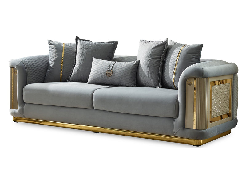 Elegance 93" Wide Square Arm Sofa - Sofas