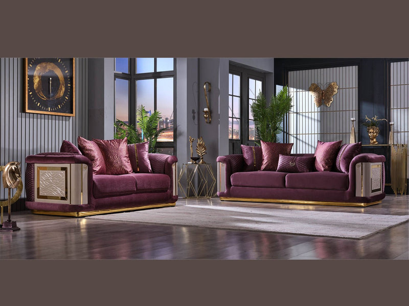 Elegance 93" Wide Square Arm Sofa - Sofas