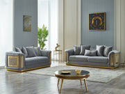 Elegance 93" Wide Square Arm Sofa - Sofas